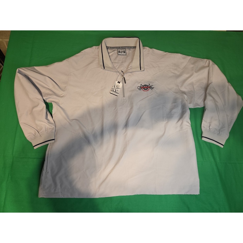 Destinations American Idenity 1/4 Zip Pullover Ultimate Car Garage Logo Size XXL